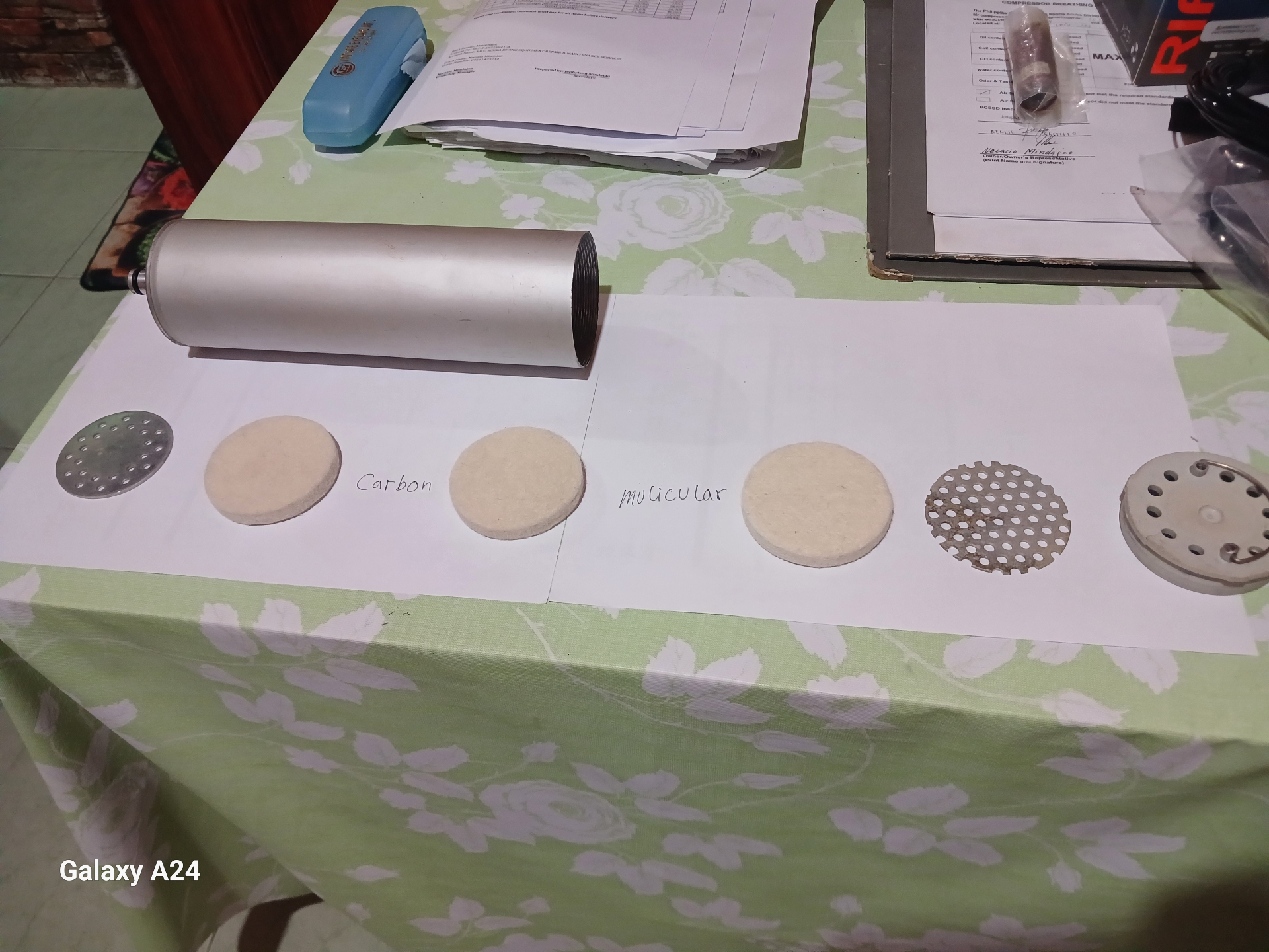 Filter media layout for compressor cartridge rebuild