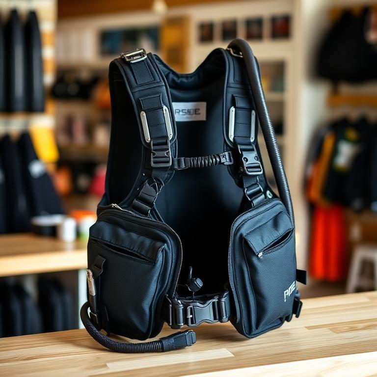 Buoyancy control device vest for scuba diving rental