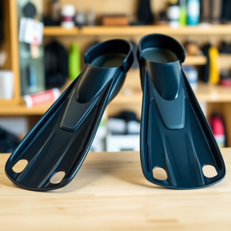Scuba diving fins for efficient underwater swimming